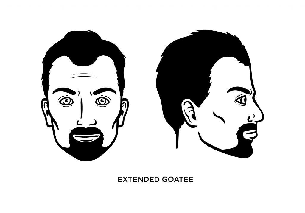Extended goatee