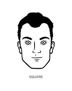 Square face shape male