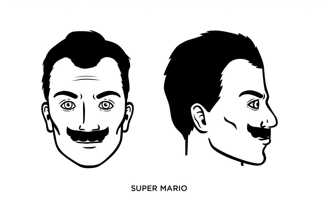 Super Mario mustache