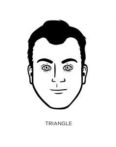 Traingle face shape male