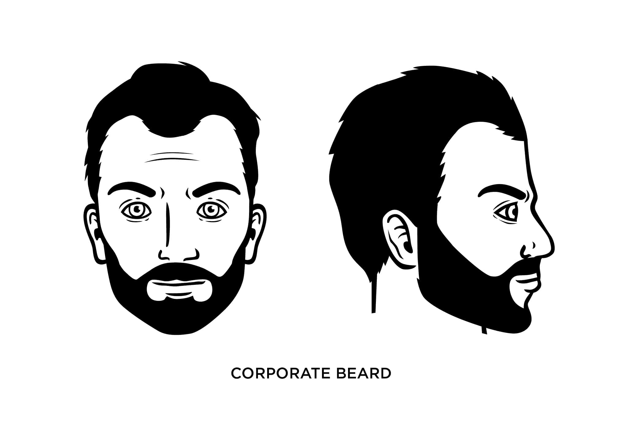 The corporate beard style