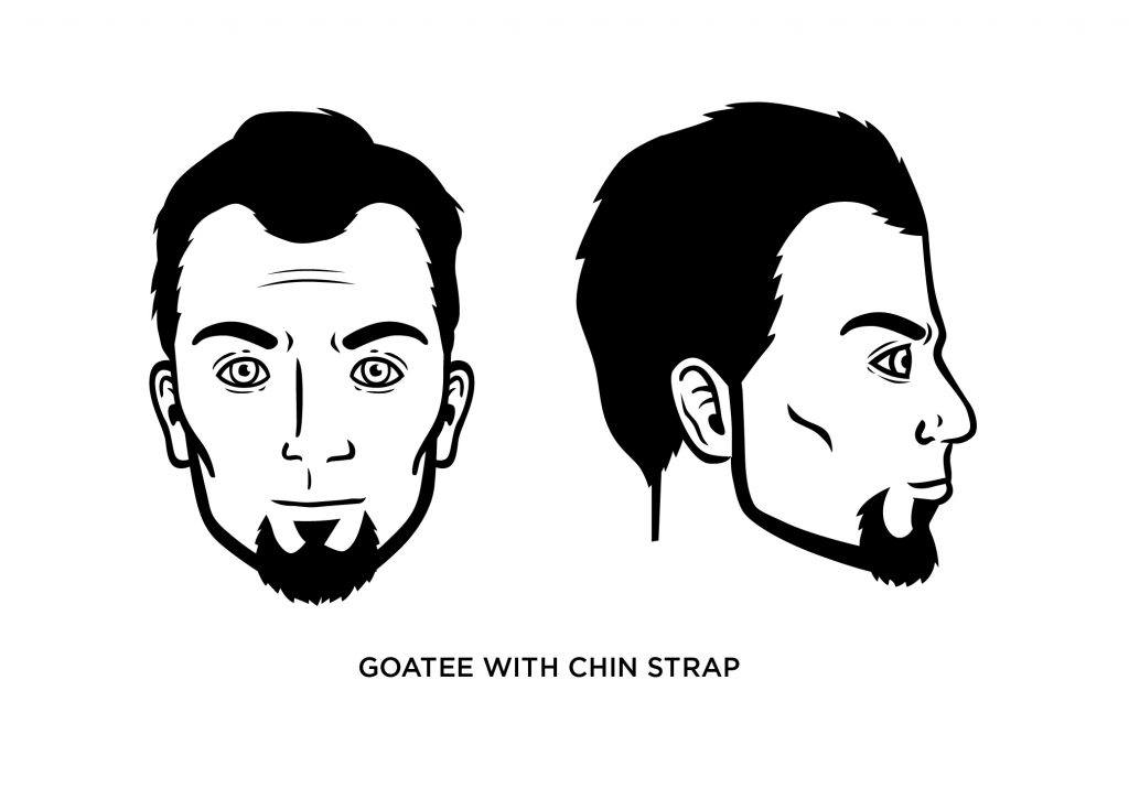 goatee with chin strap
