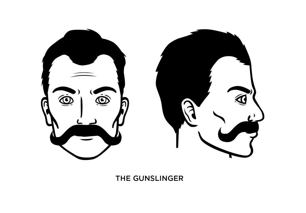 gunslinger mustache