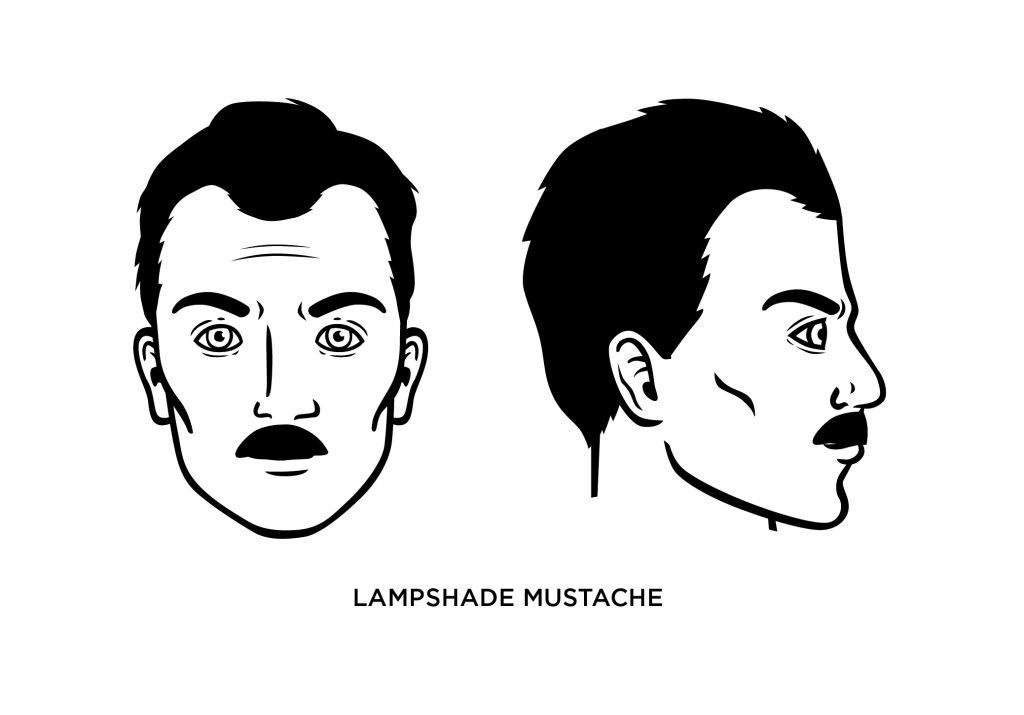 lampshade mustache