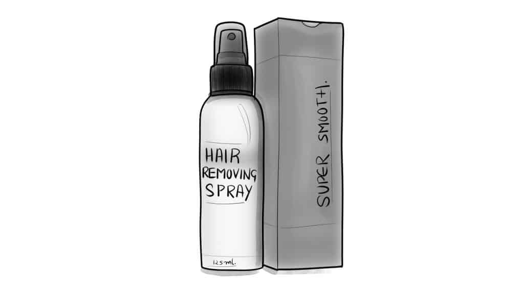 hair removal spray