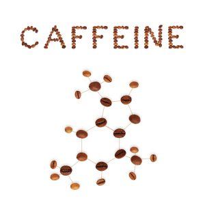 Caffeine Chemical Molecule Structure. The Structural Formula Of