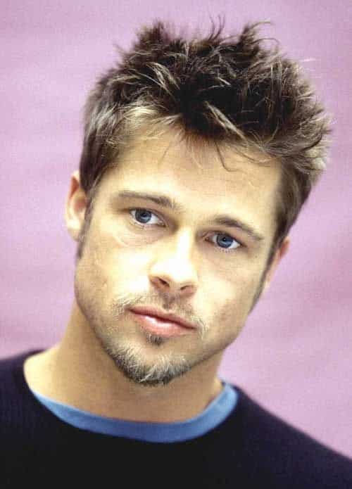 Brad Pitt messy hairstyle