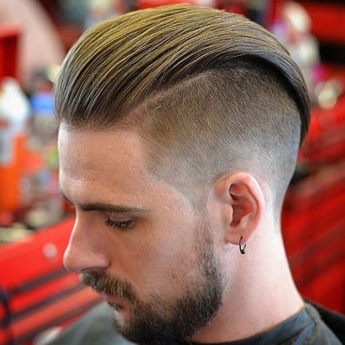 Slicked back undercut