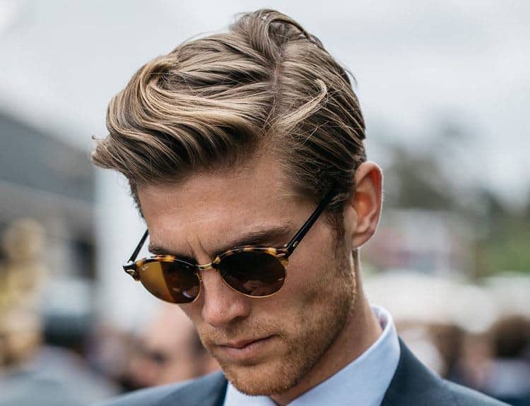 modern side parting haircut