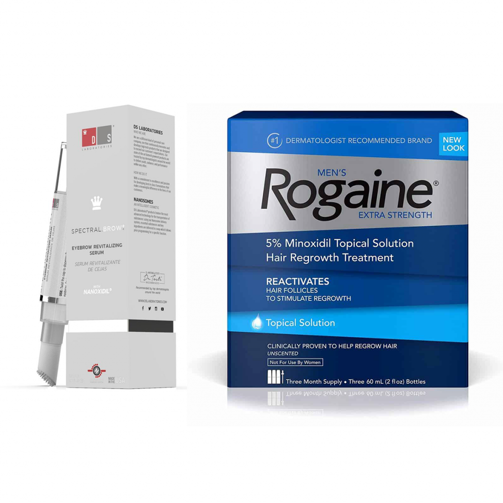 Hair growth products - Spectral.Brow and Rogaine