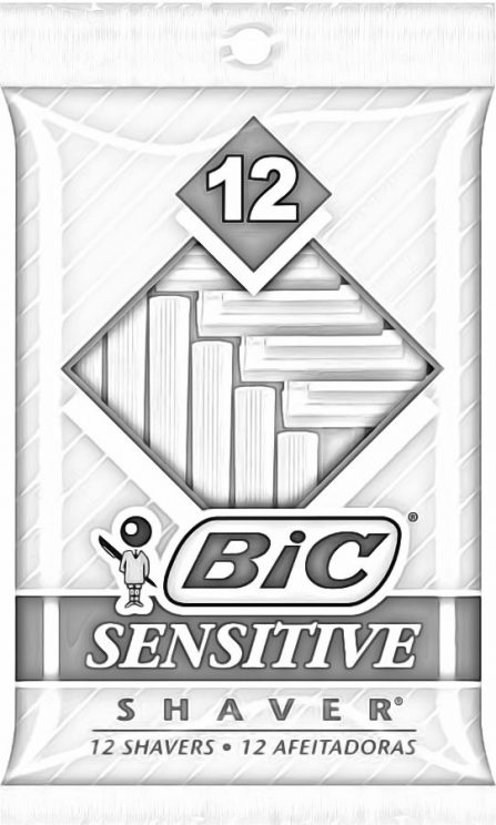 BIC Sensitive Skin Men’s Single-Blade Disposable Razor-min