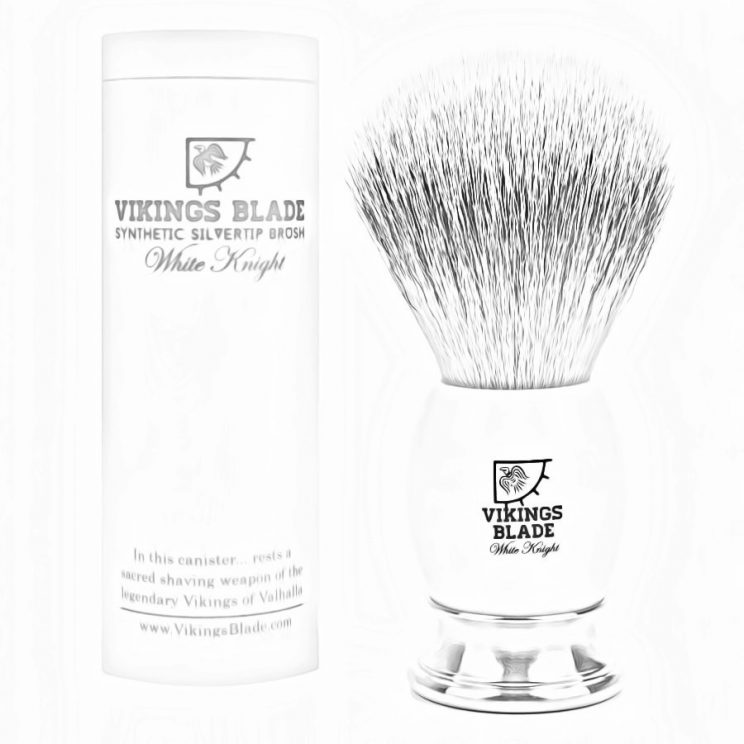 VIKINGS BLADE 'White Knight' Luxury Shaving Brush-min