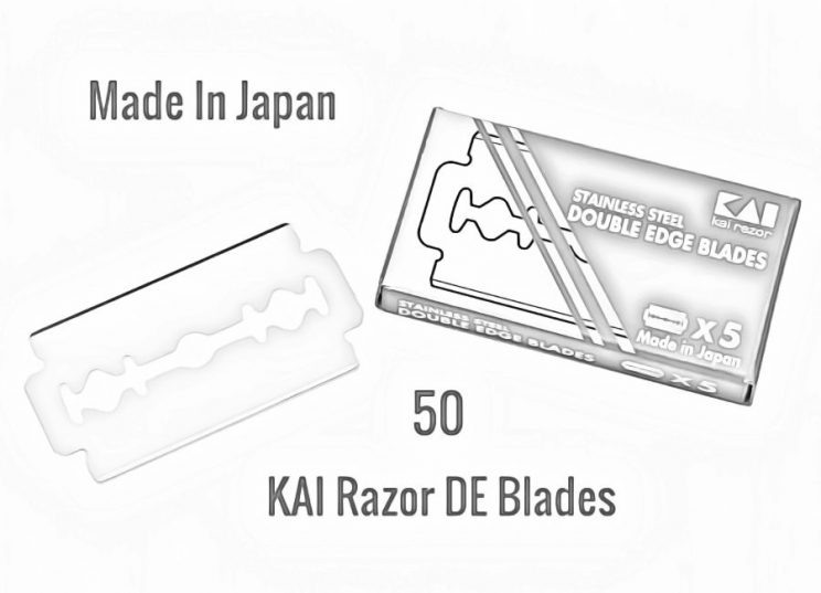 KAI Stainless Steel Double Edge Safety Razor Blades2-min