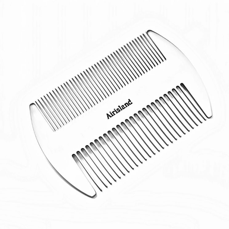 Airisland Dual-action Stainless Steel Beard & Mustache Comb
