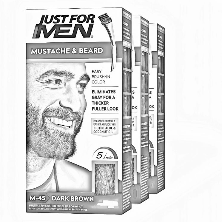 Just For Men Beard Coloring for Gray Hair (Brown)