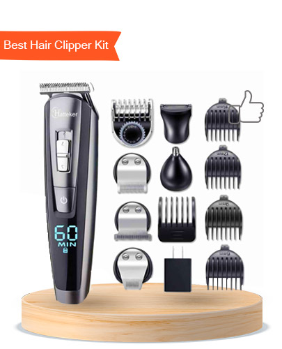 HATTEKER 5 in 1 Hair Clipper Kit 1