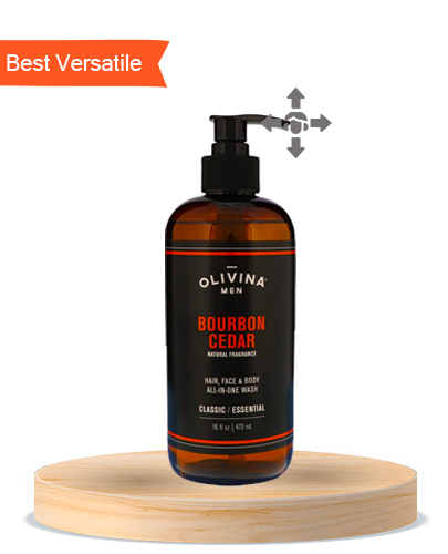 Olivina Men Hair, Face & Body All-in-One Wash