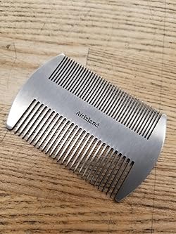 Airisland Dual-Action Stainless Steel Beard & Mustache Comb