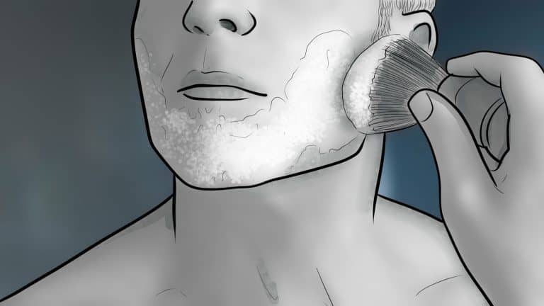 apply shave cream