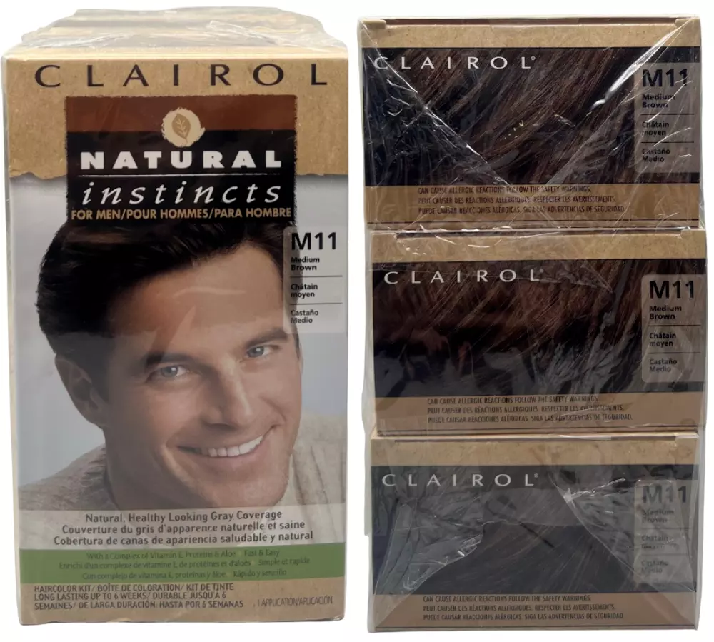 Clairol Natural Instincts Semi-Permanent Hair Color Kit For Men