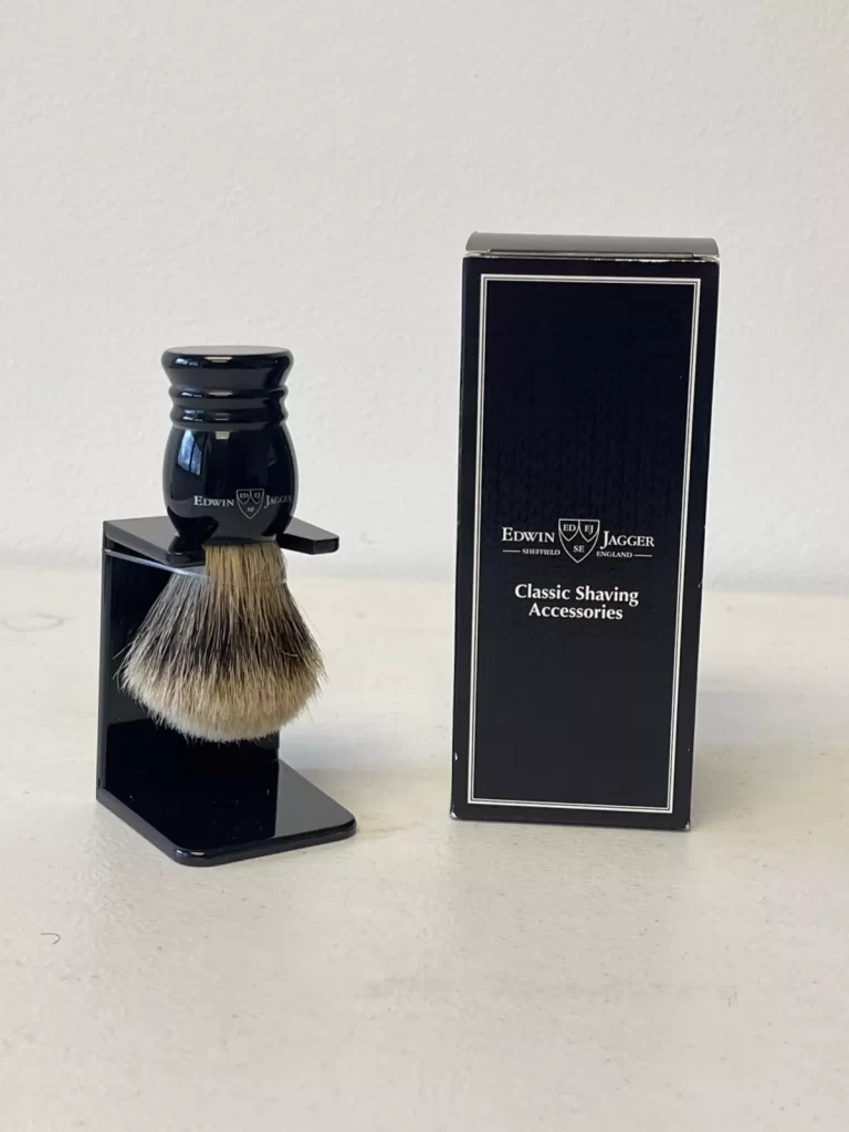 Edwin Jagger Best Badger Shaving Brush with Drip Stand