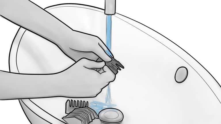Wash the guards and adjusters