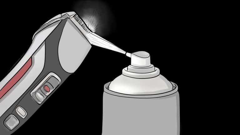Use clipper spray