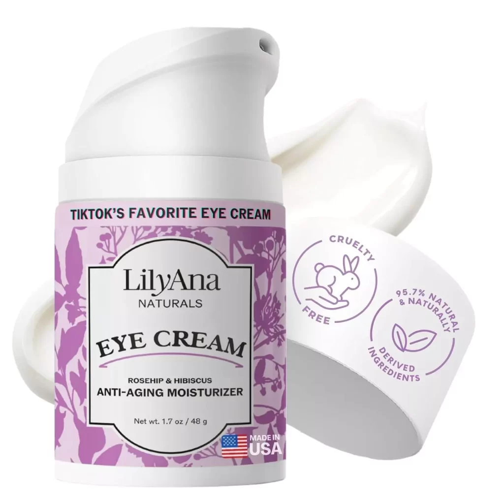Eye Cream Moisturizer – 94% Natural Anti-Aging Skin Care by Lilyana Naturals