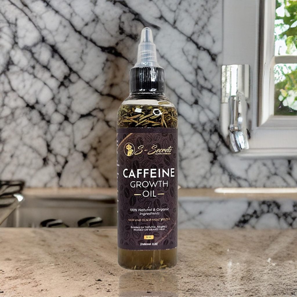Natural Growth Hair Oil With Caffeine