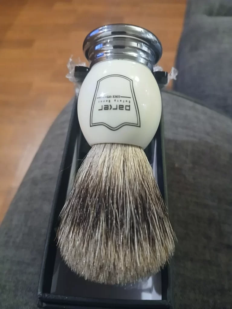 Parker Safety Razor 100% Silvertip Badger Bristle Shaving Brush