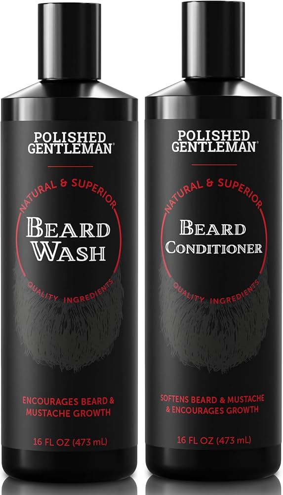 Beard Growth and Thickening Shampoo and Conditioner
