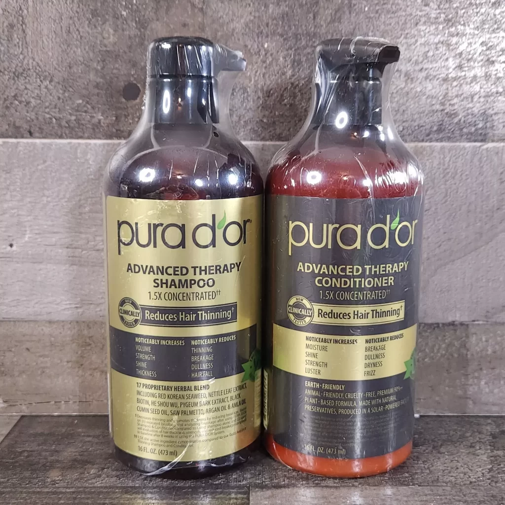Pura D’Or Professional Grade Anti-Hair Thinning Shampoo & Conditioner