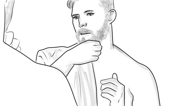 face and beard