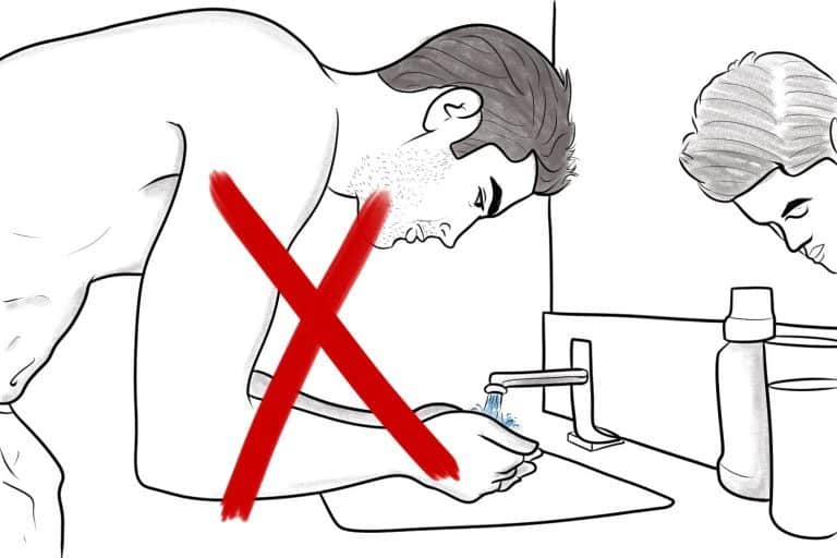 Don’t Wash Your Face Before a Dry Shave