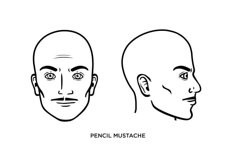 pencil mustache