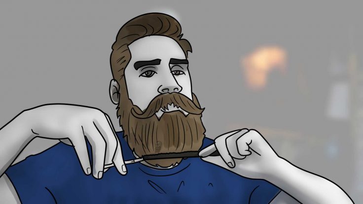 trimmed beard