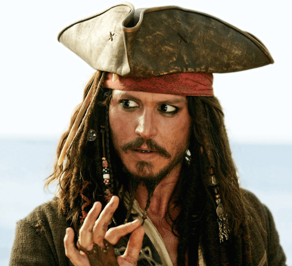Johnny Depp as Jack Sparrow