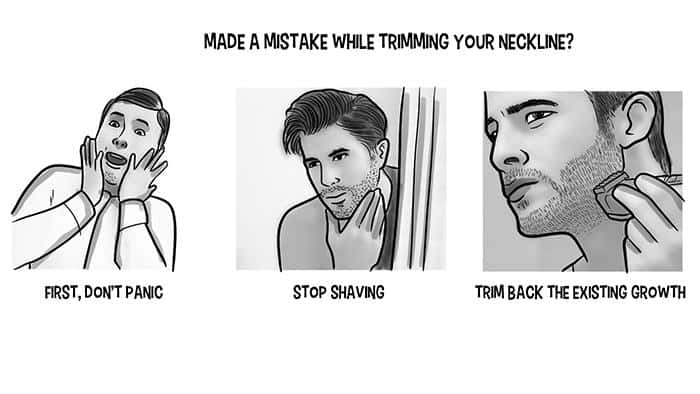 mistake while trimming