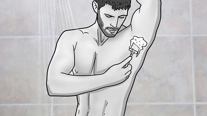 take a shower