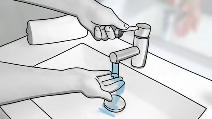 wash your fingers